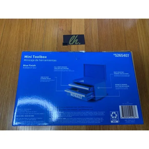 New 25th Anniversary Kobalt Mini Toolbox Blue Two Drawer - Picture 6 of 7